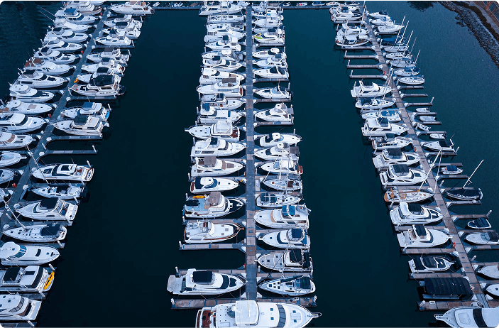 Nordkapp Yacht in Harbor